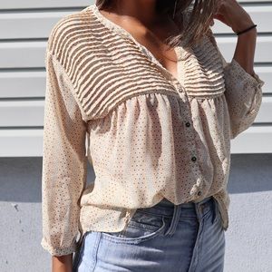 Zara Trf Floral Blouse